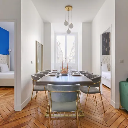 アパート Convivialite Pour 8 Personnes - Parc Monceau パリ